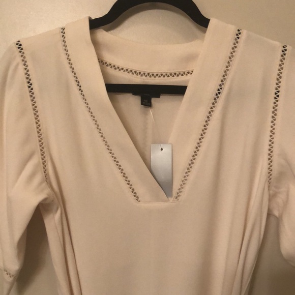 Ann Taylor Light Creme Dress. SP. NWT - Picture 4 of 5